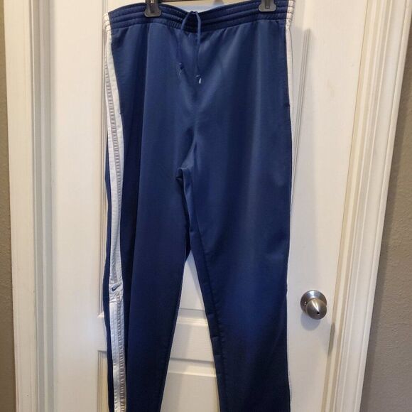 Vintage Nike tracksuit pants w/metal bottom zippers, adjustable waist - Large - Picture 3 of 8